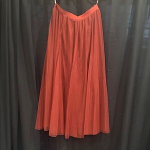 Elegant chiffon midi skirt